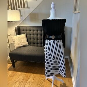 Black and white pencil skirt (skirt only)